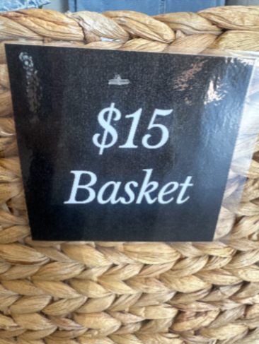 IBL sale basket $15