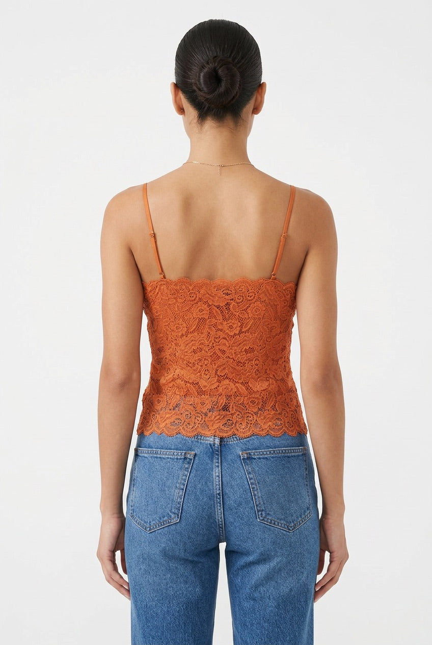 Love Poem Dahila Lace Scallop Cami