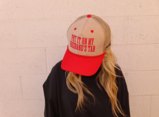 Hat Put it on My Husband's Tab