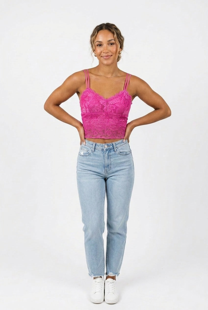 Serna01 Dahlia Lace Scallop Cami
